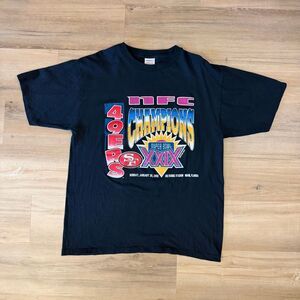 Vintage 90s San Francisco 49ers Super Bowl XXIX NFC Champions Sz XL Dynasty Era